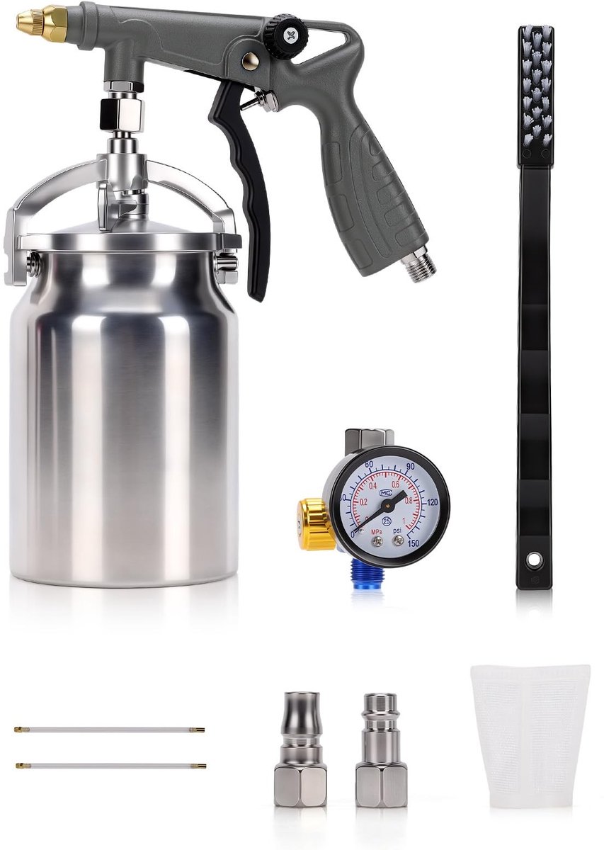 SolidKeus - 1000 Ml Perslucht Verfspuitpistool met 360° Verlenging