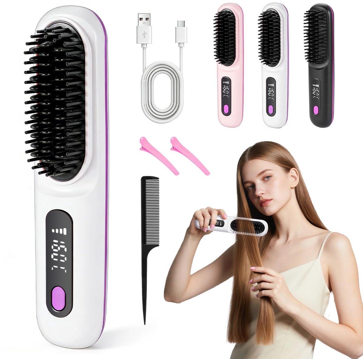 Omgoods - Keramische Styling Brush voor Kort Haar