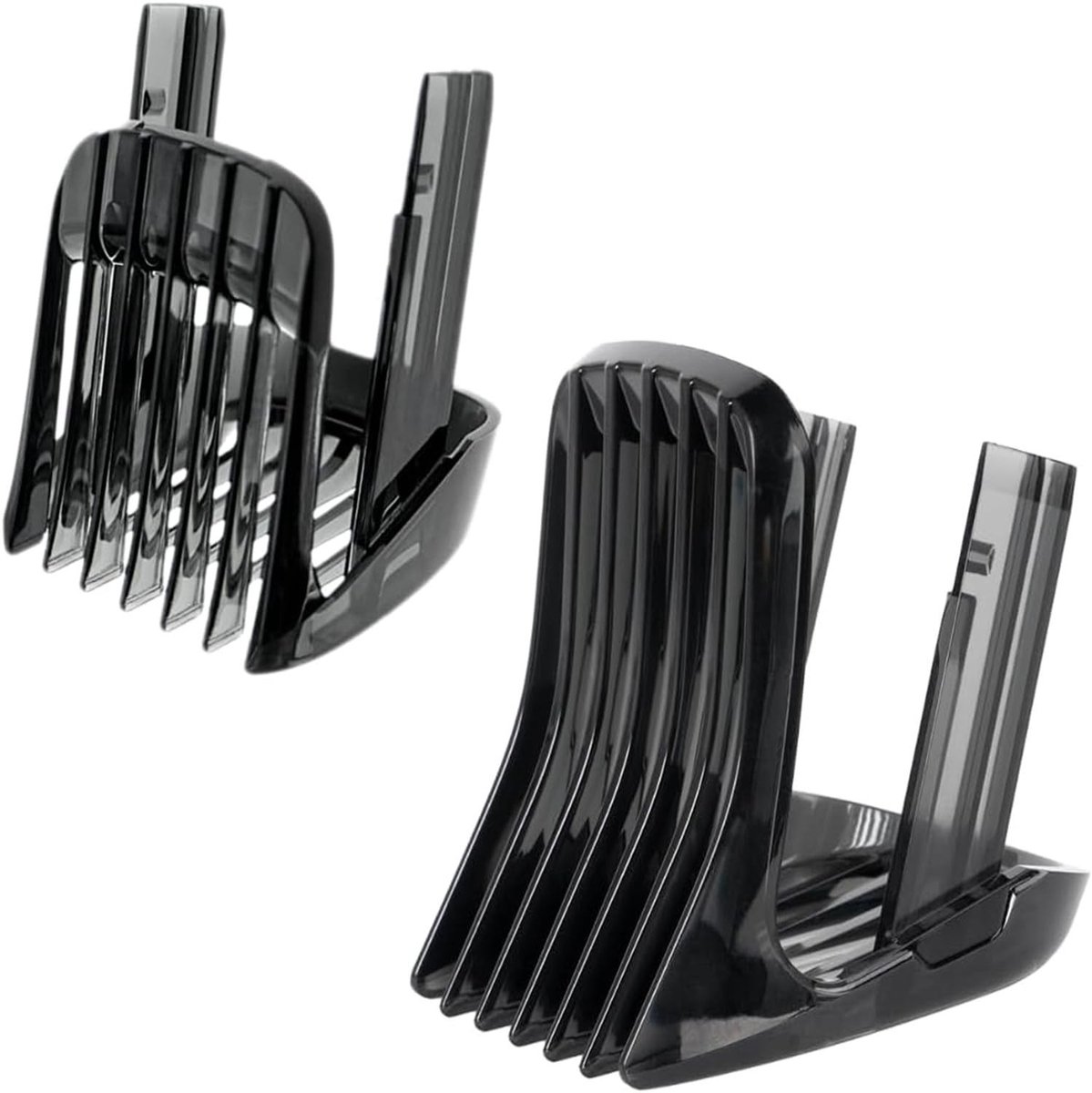 SolidKeus - Set van 2 Opzetkammen voor Haartrimmers Compatibel met Diverse Modellen (Zwart)