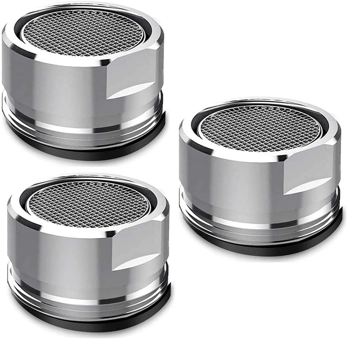 Kraanbeluchters Set - 24 mm - Metalen Vervangingsonderdeel met Buitendraad - Voor Keuken en Badkamer