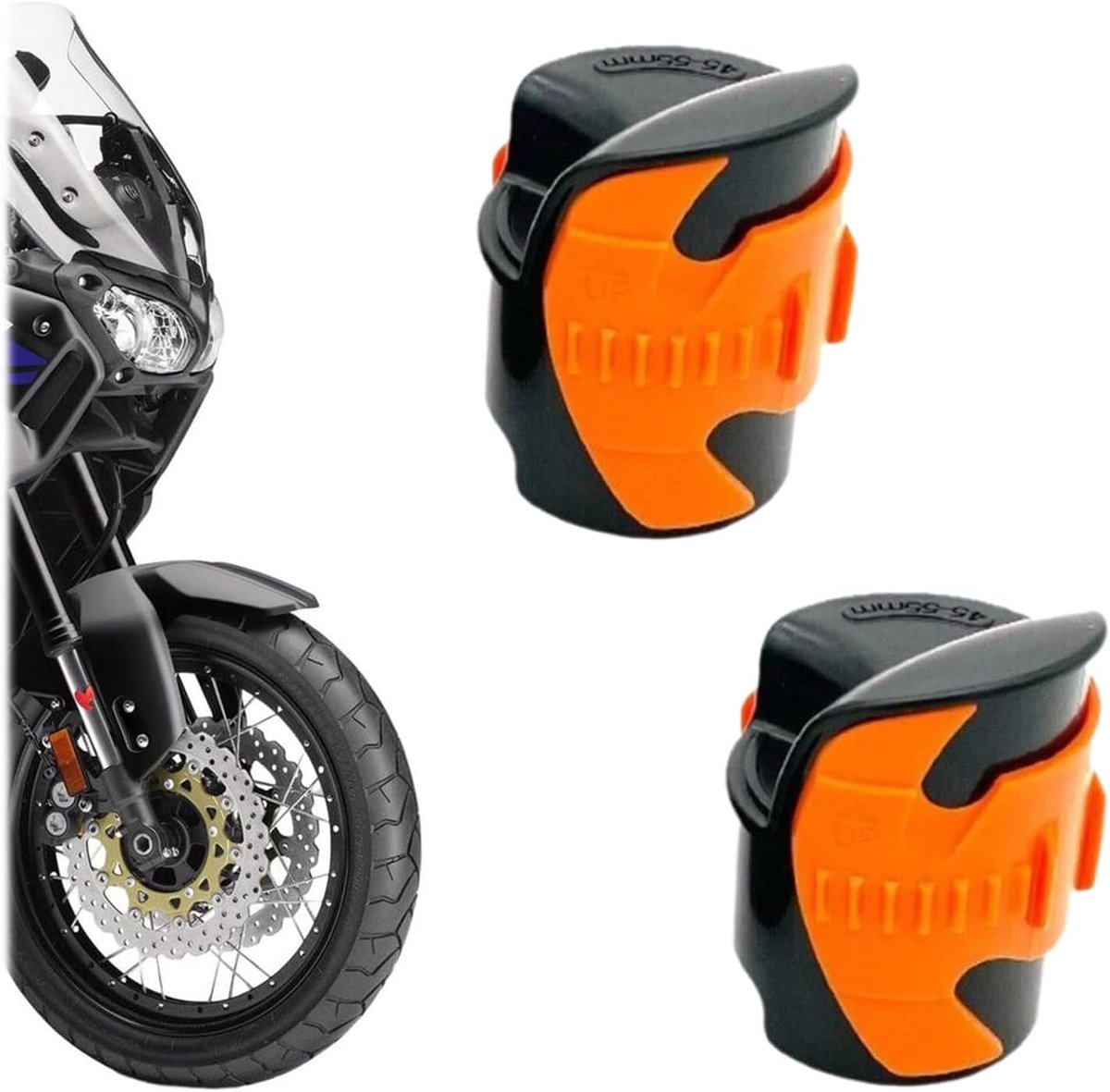 Siegel Reiniger voor Motorfietsen, ABS-voorveringdichting voor motorfietsen, Gabel Siegel Reiniger, Gabel Reiniger Gereedschap Stoterstang, geschikt voor terreinvoertuigen (Kleur: Oranje