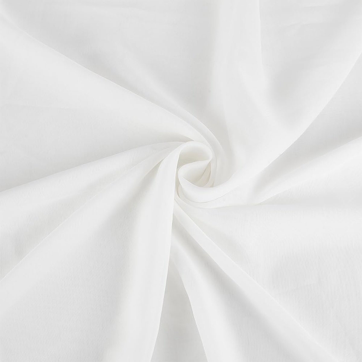 Stof, 150Cm Breed Sheer Wit Chiffon Stof Naaien Materiaal voor Trouwjurk Party Achtergrond DIY Ambachten