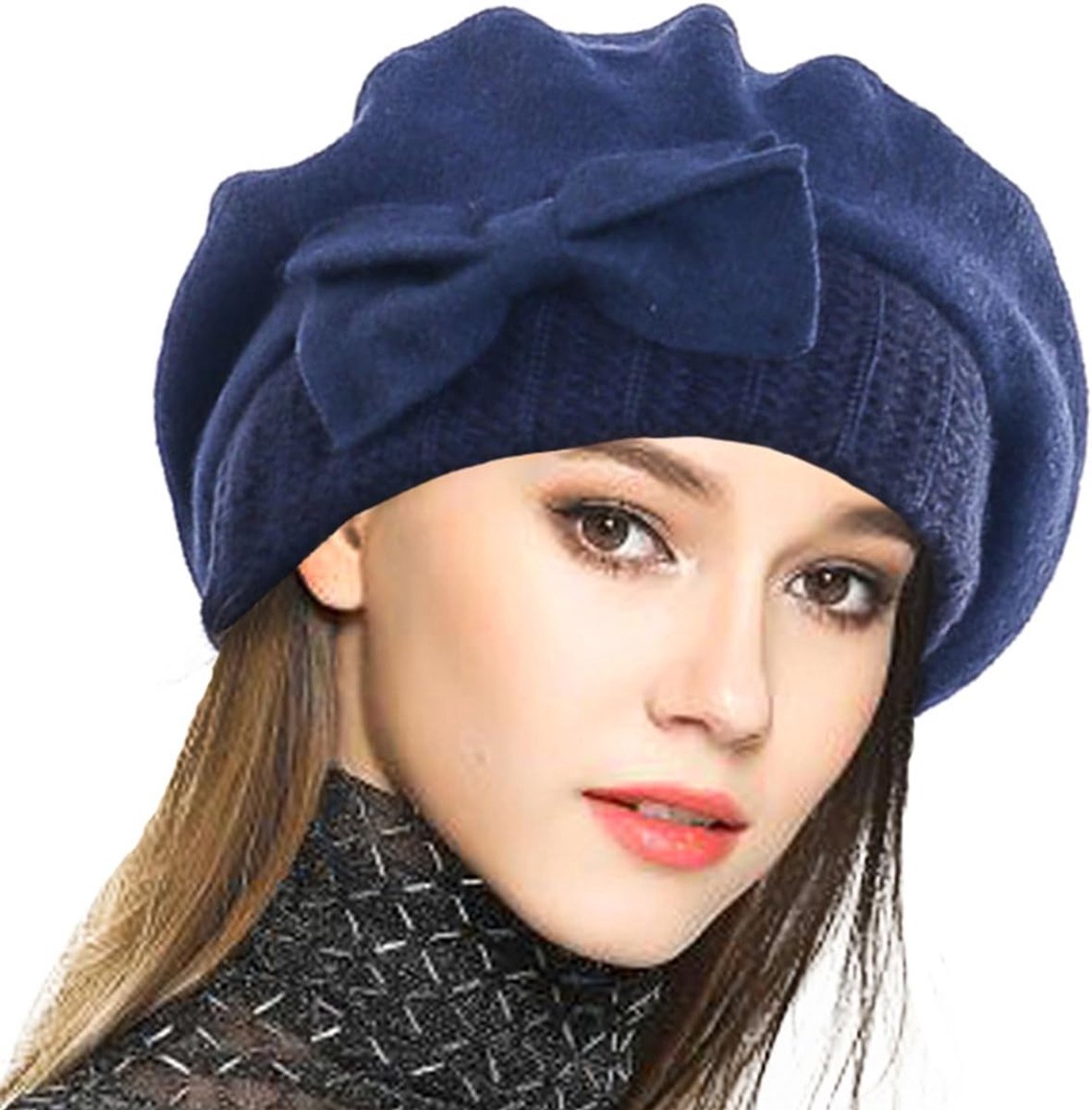 Franse Baret - 100% Wollen Baret Jurk Beanie Winter Muts