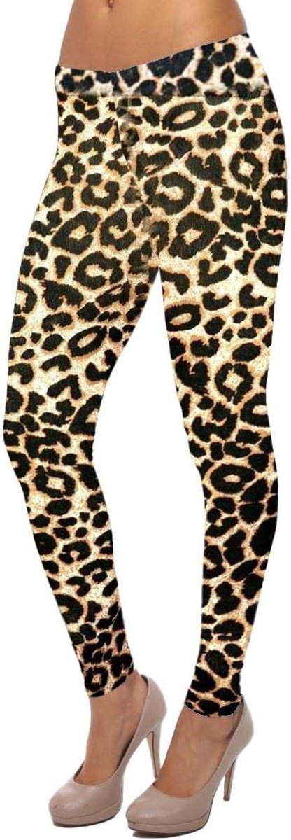 Dames volledige lengte bedrukte elastische legging fitness broek casual skinny broek