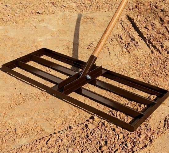 Merkloos Nivelleerhark voor Tuin en Grond Egaliseren — afbeelding 3