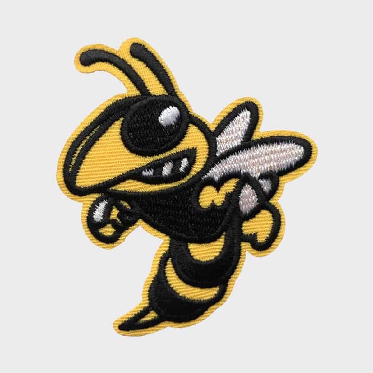 Patchy® – Boze Bij Strijk Embleem Patch 8 x 6.6 cm