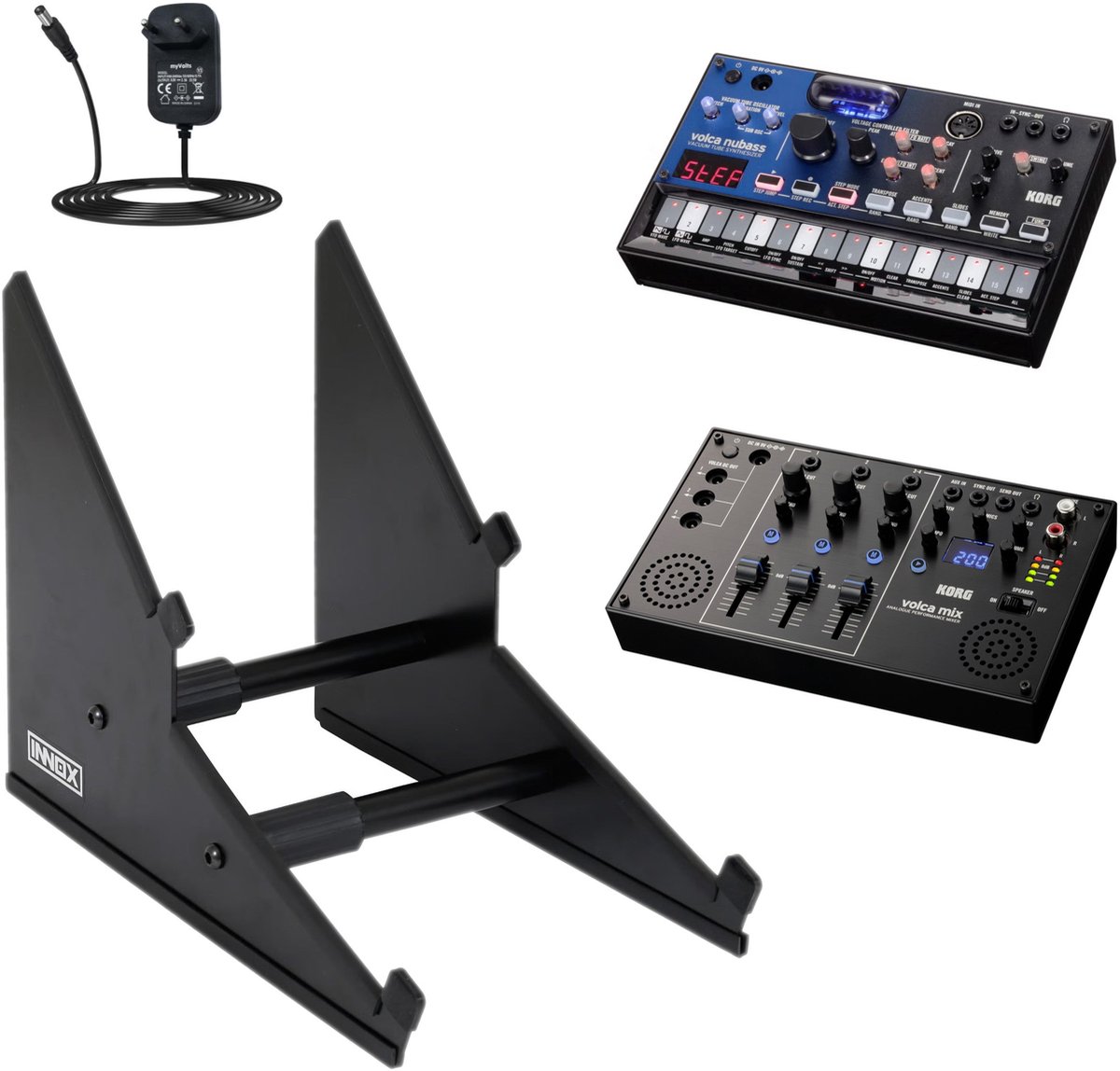 Synthstand - Verstelbaar statief voor 2 apparaten - Innox SynthStand 01 - Multikleur