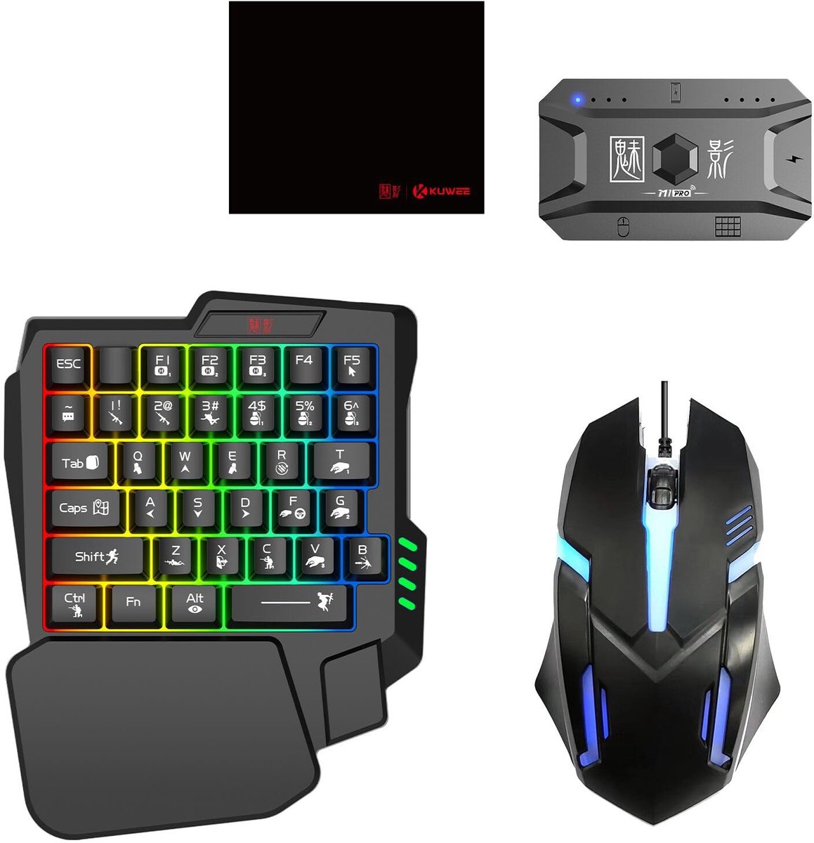 SolidKeus - Draadloze RGB Toetsenbord en Muis Combo