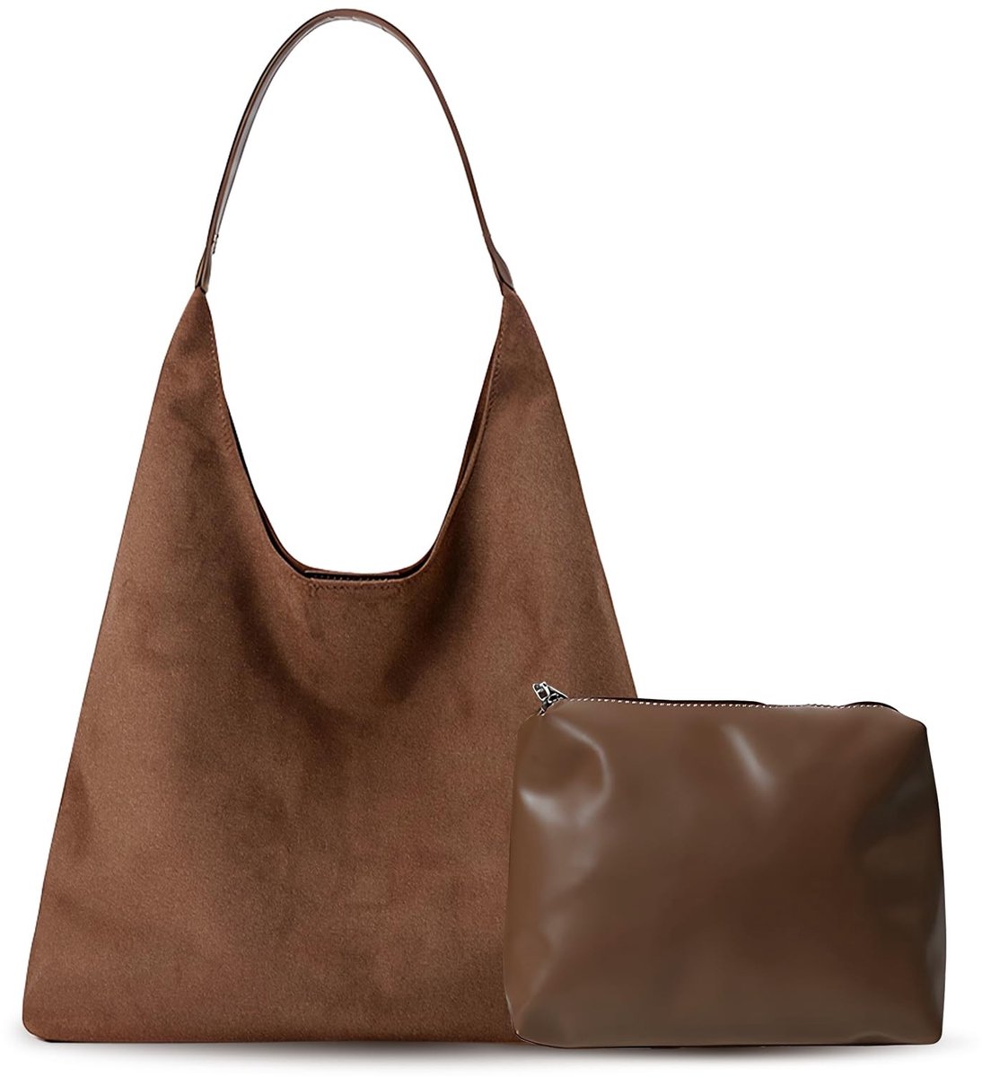 SolidKeus - Retro Shopper Bag met Kleine Handtas