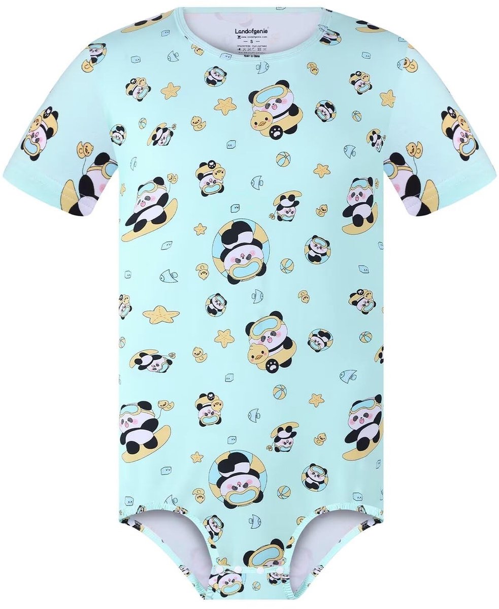 SolidKeus - Korte Mouw Romper met Cartoonprint