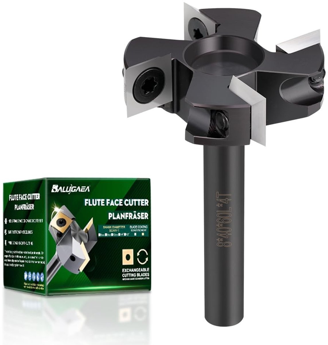 SolidKeus - Face Frees met 8 mm Schacht en 40 mm Snijdiafragma