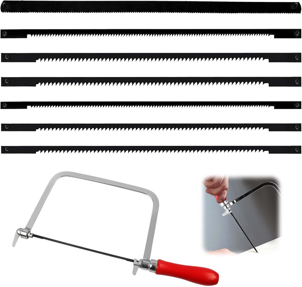 SolidKeus - Fretsaw Set met 7 Zaagbladen voor Precisiewerk