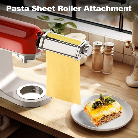 SolidKeus - Pasta Accessoire voor Kenwood Kmix en KVC85 met Roller en Snijders van Solidkeus — afbeelding 4