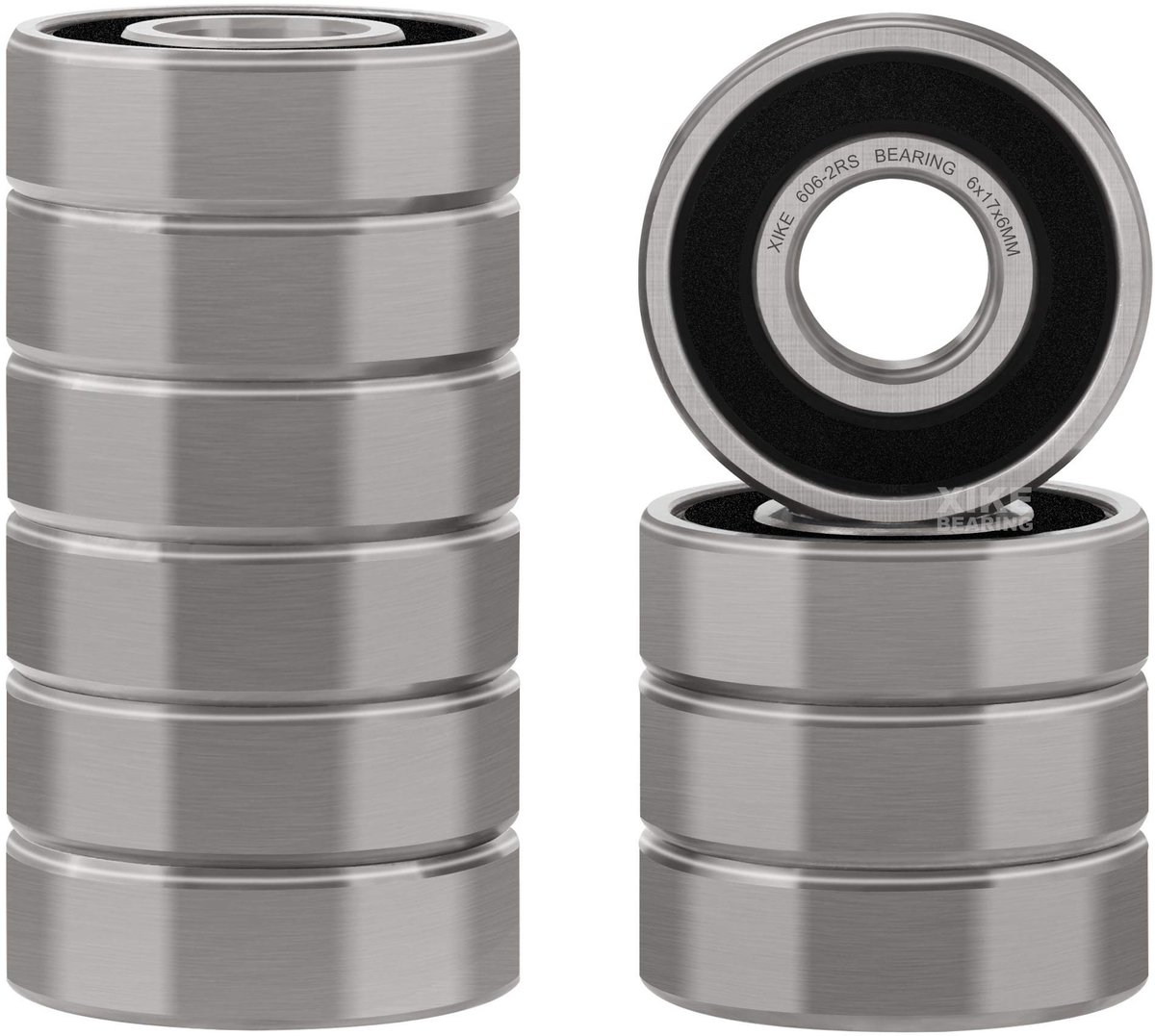 SolidKeus - 10 Stuks 606-2RS Kogellagers 6x17x6mm