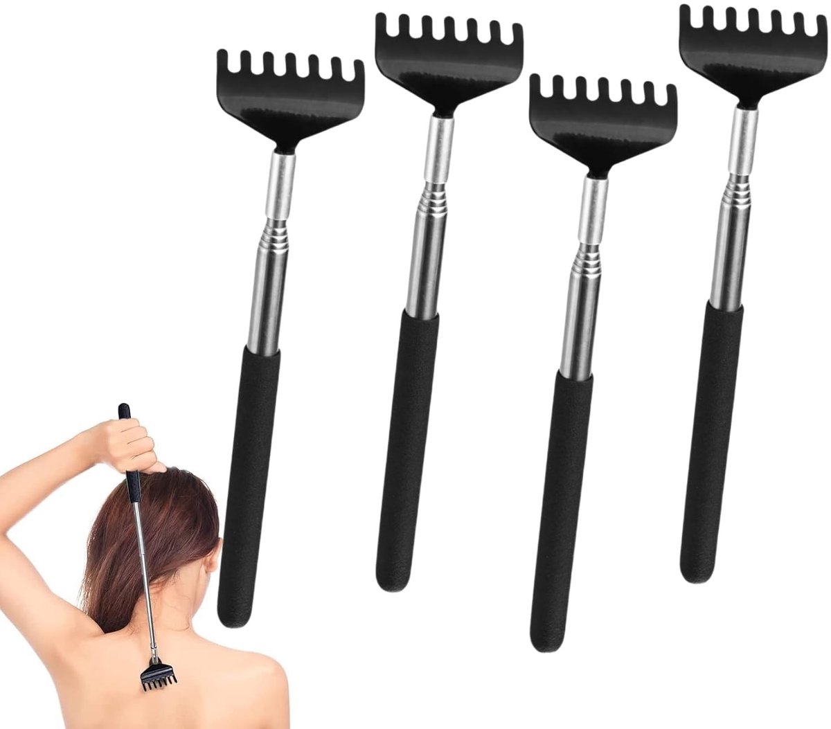 SolidKeus - Uittrekbare Rugkrabber Set van 4 Stuks