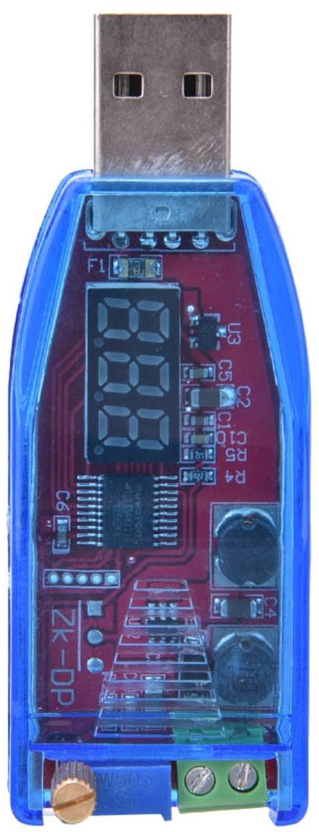 SolidKeus - DC-DC Spanningsregelaar met USB, Instelbaar van 1-24V