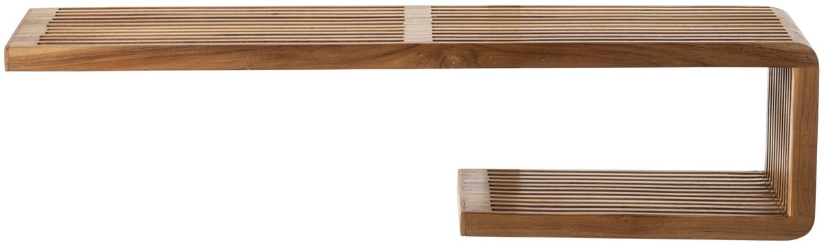 J-Line Wandrek met latten - gerecycled hout - naturel - large