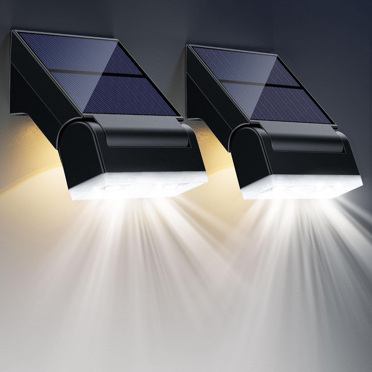 Led-zonnelampen voor Buiten - Verstelbaar - 2 Stuks - Energiezuinige LED - Voor Tuin en Teras