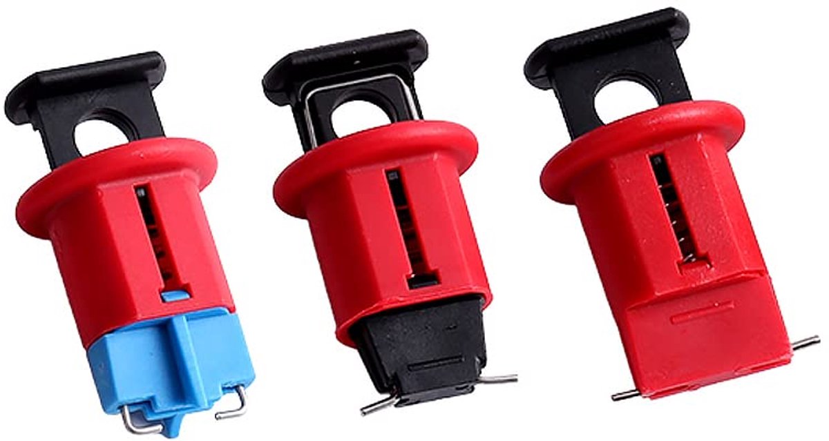 3 STKS Miniatuur Stroomonderbreker Lockout MCB Lockouts Veiligheidsapparaat, vergrendelt vrijwel alle miniatuur ISO/DIN stroomonderbrekers universeel