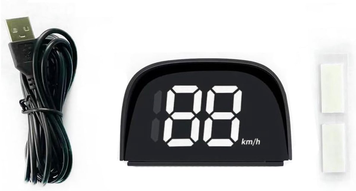 Digitale snelheidsmeter, auto head-up display met GPS, snelheidsmeter, auto head-up display, geschikt voor alle auto's