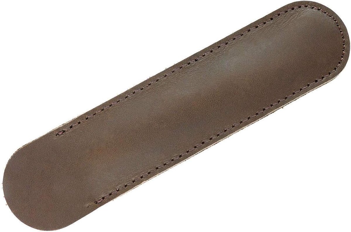 Lederen beschermhoes voor pennen, 15 cm x 3,5 cm/4,2 cm, bruin