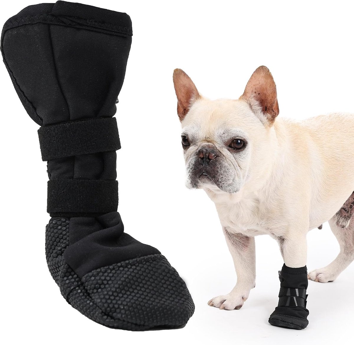 1 stuk hondenpoot wond herstellaars, hondenbeschermer bootie voor gewonde klauw, anti-slip ademende hondenschoen huisdier poot beschermer cover van likkende wondens_L