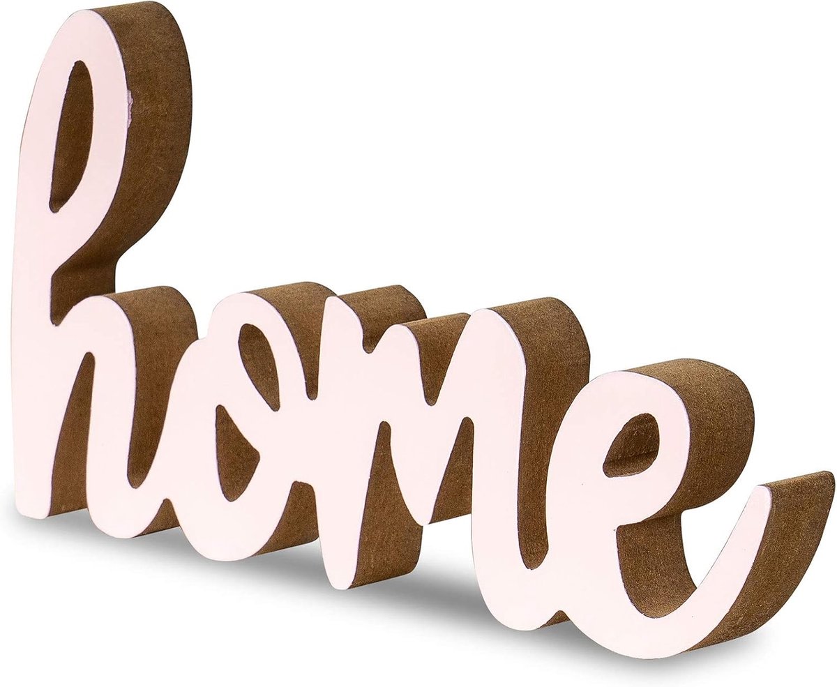 Home L20cm pastel roze hout tafeldecoratie decoratie standaard woondecoratie