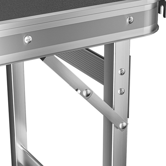 Opvouwbare beursbalie 98 × 38 × 85 cm van aluminium met MDF tafelblad en draagtas - presentatietafel voor beurzen, markten en evenementen — afbeelding 3