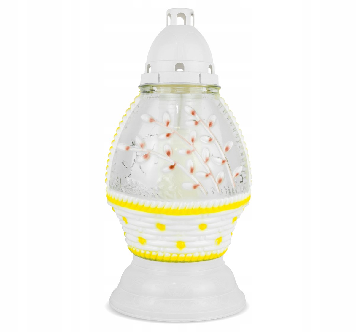 Grote Paas Graflicht 34 cm met Witte Mand en Brandstof