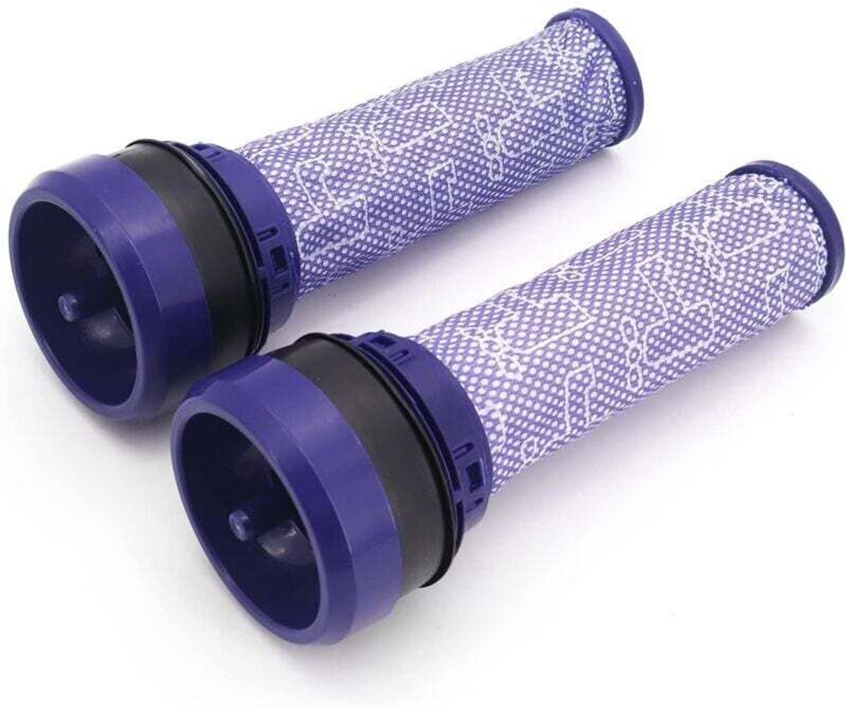 Twee geschikt voorfilters geschikt voor de Dyson stofzuigers DC28, DC28C, DC33, DC33C, DC37, DC37C, DC39, DC39C, DC41 en DC53, vervangbaar door 923413-01.