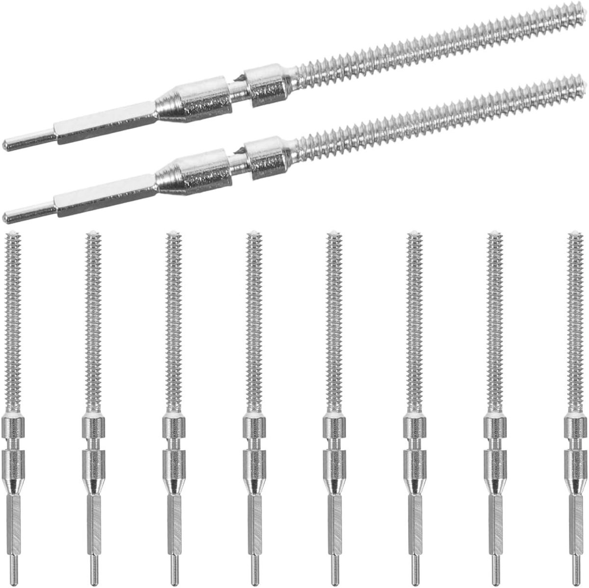 10 stuks reserveonderdelen voor horloges, herbruikbare metalen hekas, flexibel gereedschap voor horlogereparatie en horlogemakersaccessoires