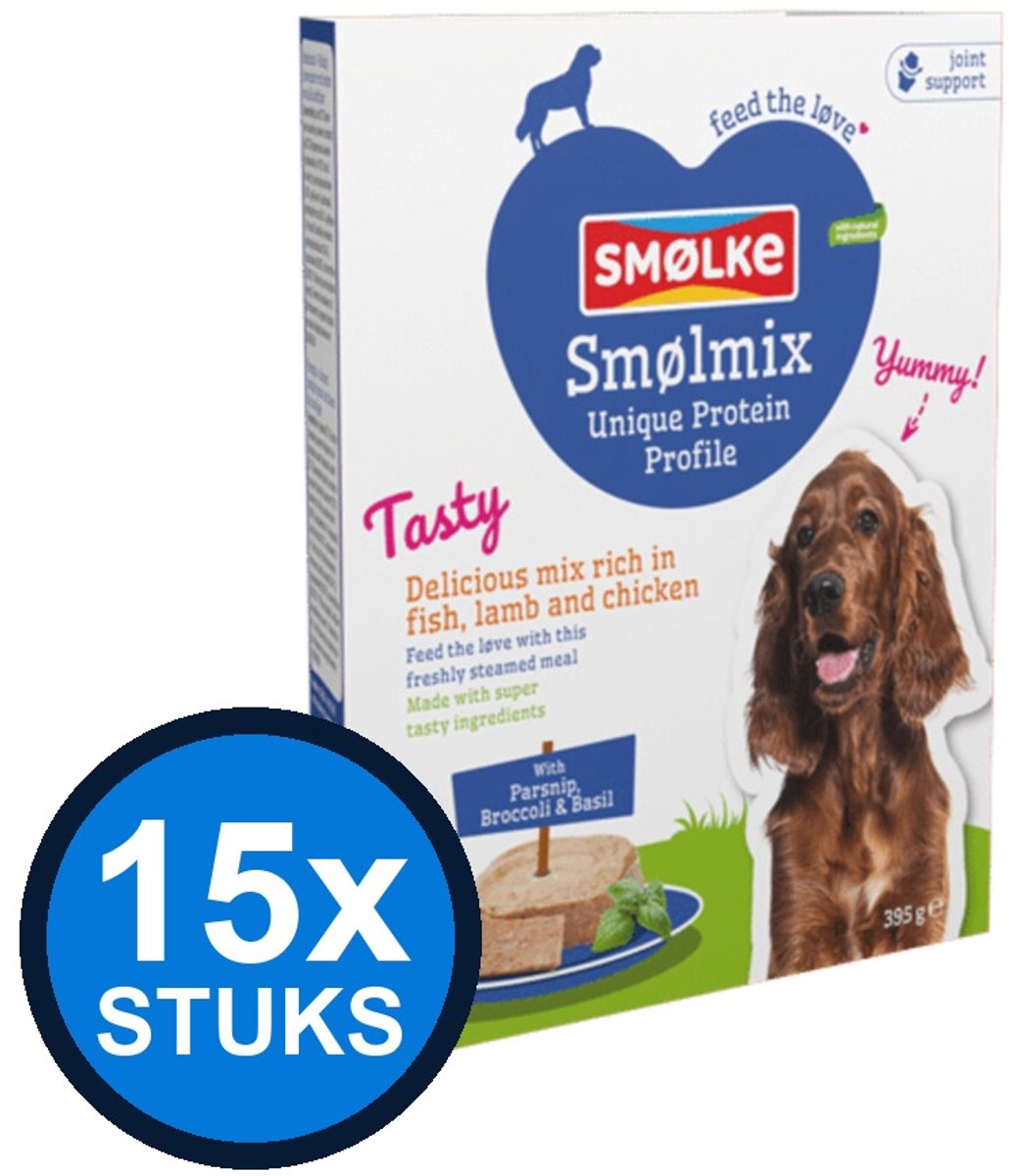 Smølke Smølke hond vers gestoomd smølmix 395gr