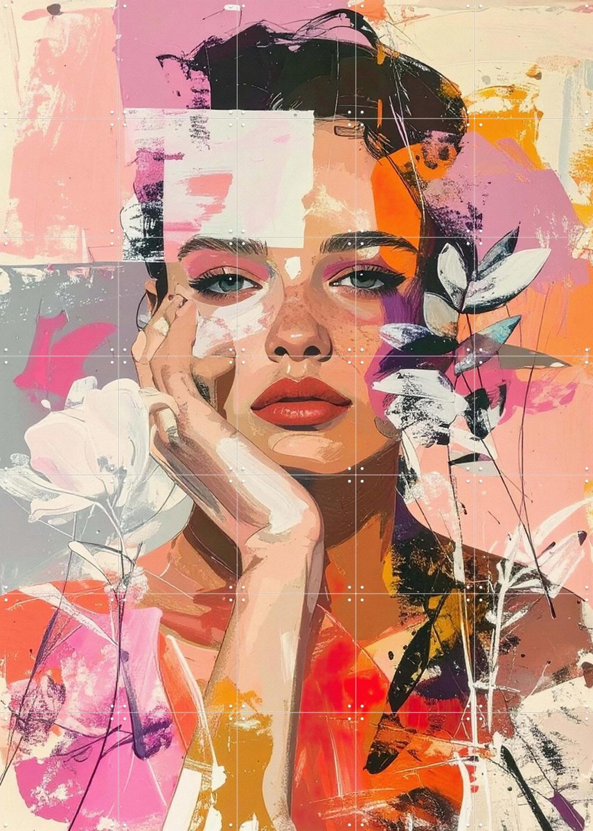 IXXI Summer Freckle, Moonheart Artworks - 100 x 140 cm - Gratis ophangtool - Grote wanddecoratie en posters - Surrealisme, Modern, Gemengde