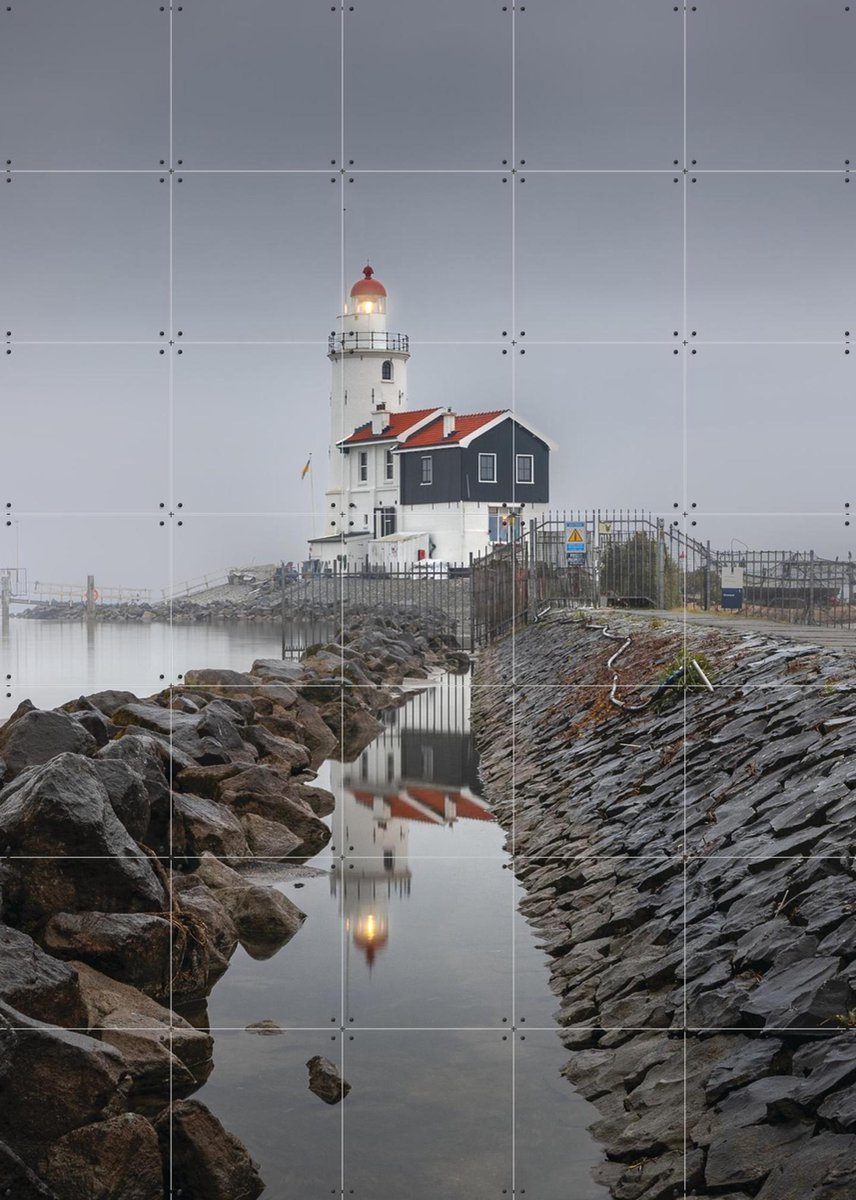IXXI Paard van Marken, Michael Huijgens & Kunst in Kaart - 100 x 140 cm - Gratis ophangtool - Grote wanddecoratie en posters - Fotografie, Realisme