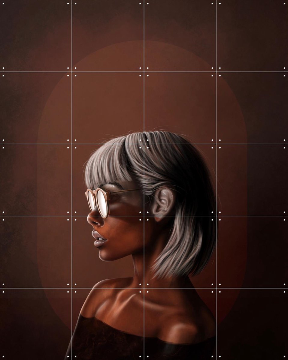 IXXI Wear The Night, Erik Andreas - 80 x 100 cm - Gratis ophangtool - Grote wanddecoratie en posters - Digitale Kunst, Modern, Mancave, Slaapkamer