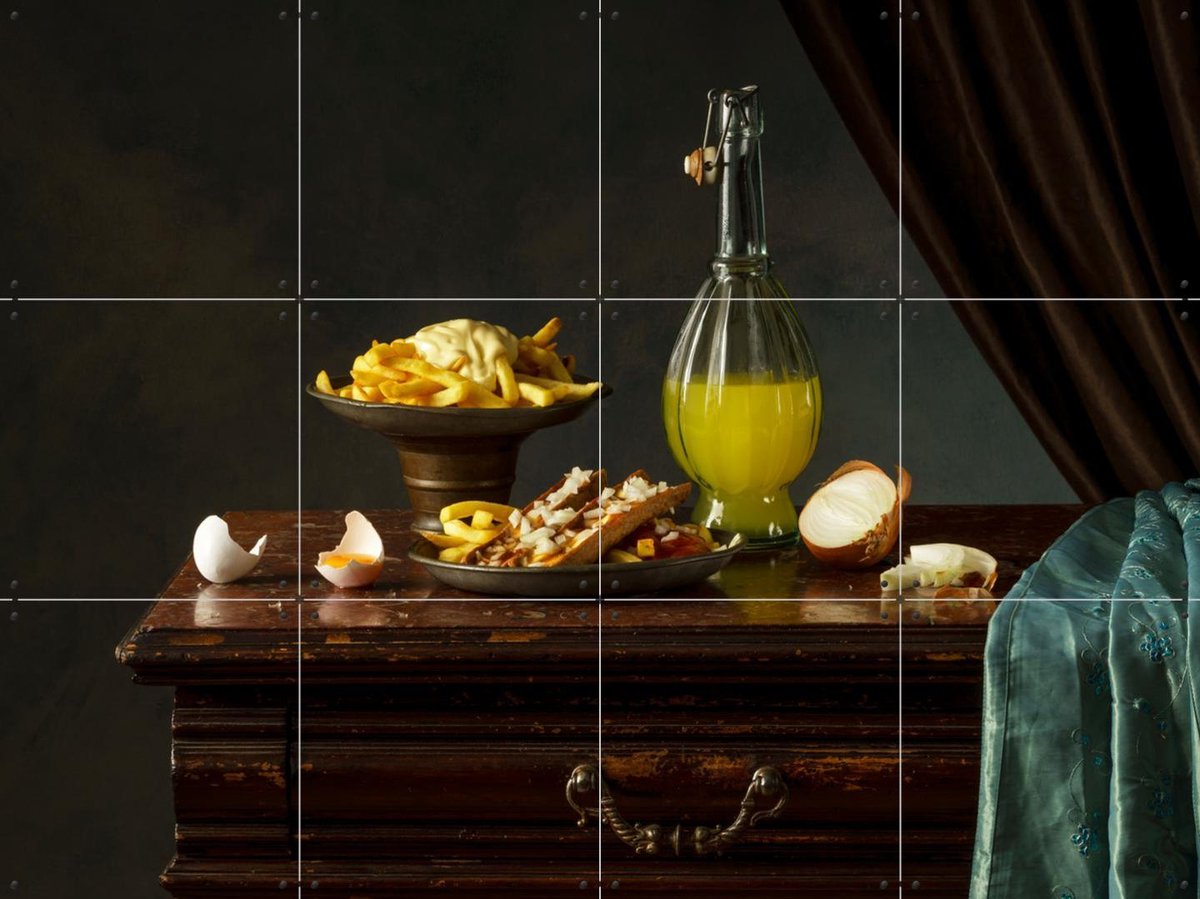 IXXI Royal Greacy Face, Igor Swinkels - 80 x 60 cm - Gratis ophangtool - Grote wanddecoratie en posters - Fotografie, Eetkamer, Keuken, Stilleven