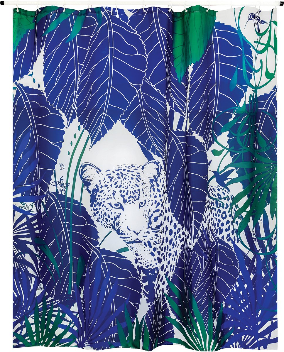 MSV Rain Forest Douchegordijn – Anti-Schimmel Douchegordijn Antibacterieel – Polyester Douchegordijn Waterdicht – 180 x 200 cm