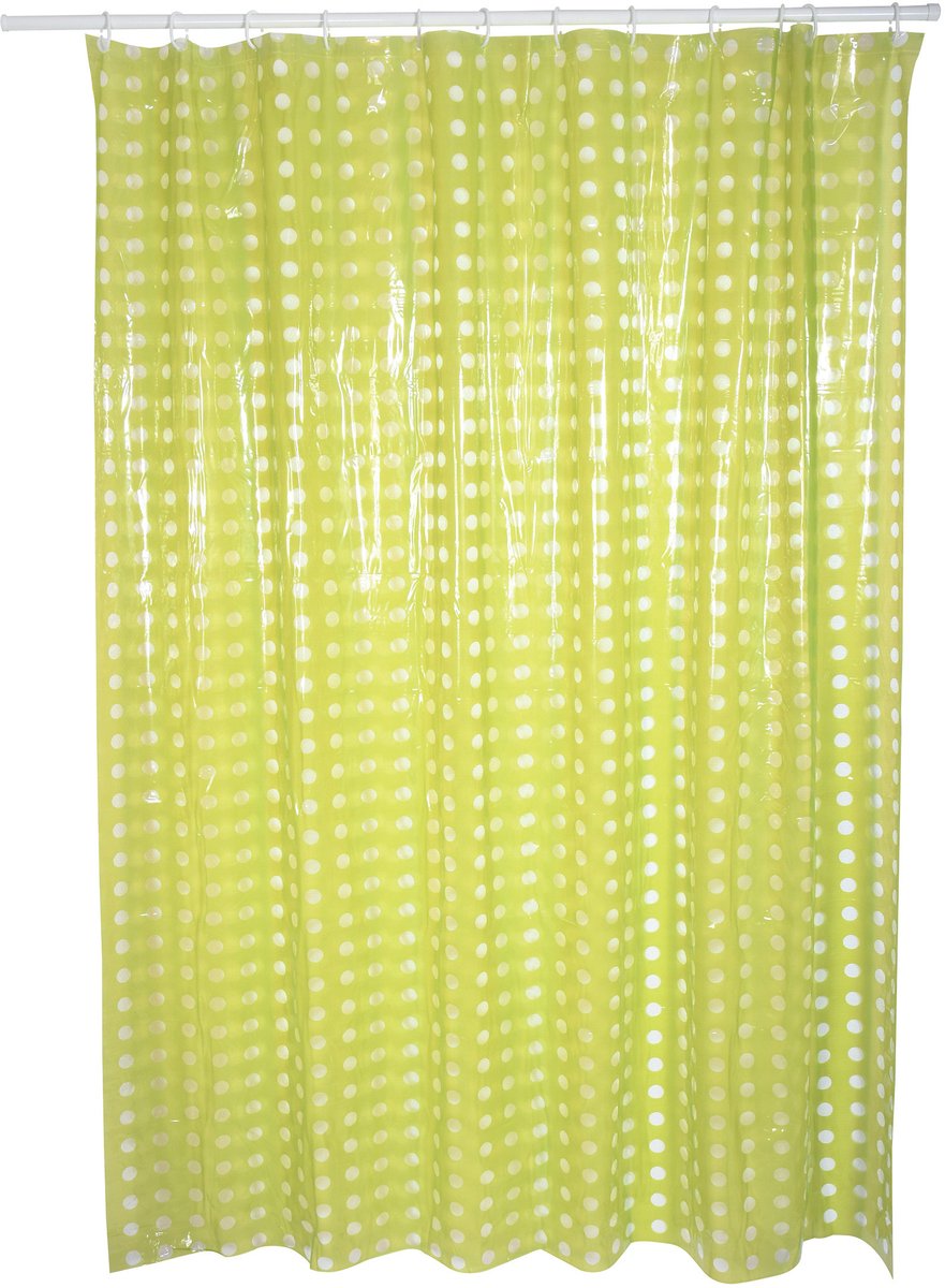 MSV Douchegordijn PVC – Antibacterieel Douchegordijn met Anti-Schimmel Coating – Inclusief Ringen – Modern Design