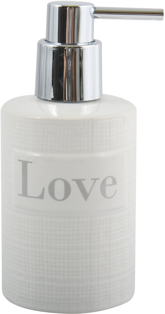 MSV LOVE Zeepdispenser – Zeephouder met Zeeppomp voor Badkamer en Keuken – Geschikt als Lotionhouder en Desinfectantdispenser