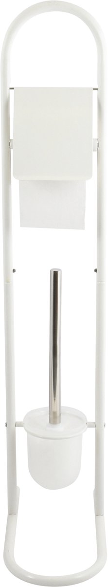 MSV Toiletborstel met Rolhouder – WC Combinatie Set met Borstel en Papierhouder – Hygiënisch en Compact Design