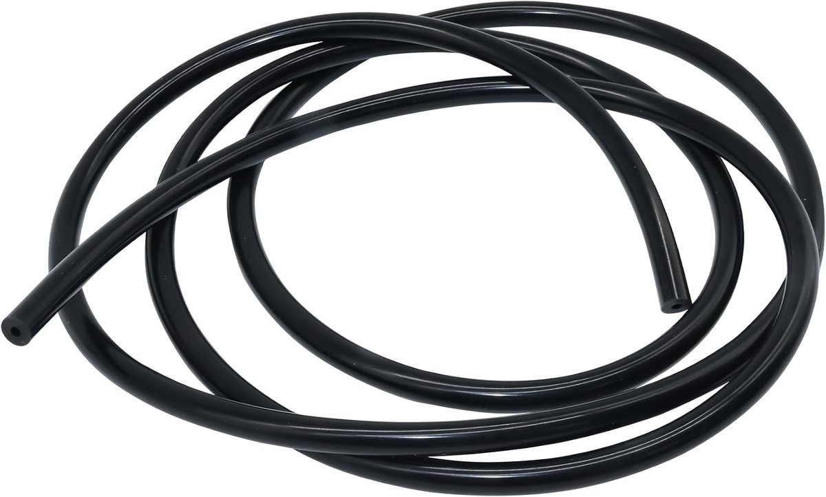 siliconen slang,binnendiameter 3 mm, buitendiameter 7 mm, 3 meter zwarte siliconen slang voor pompen en luchtslangen