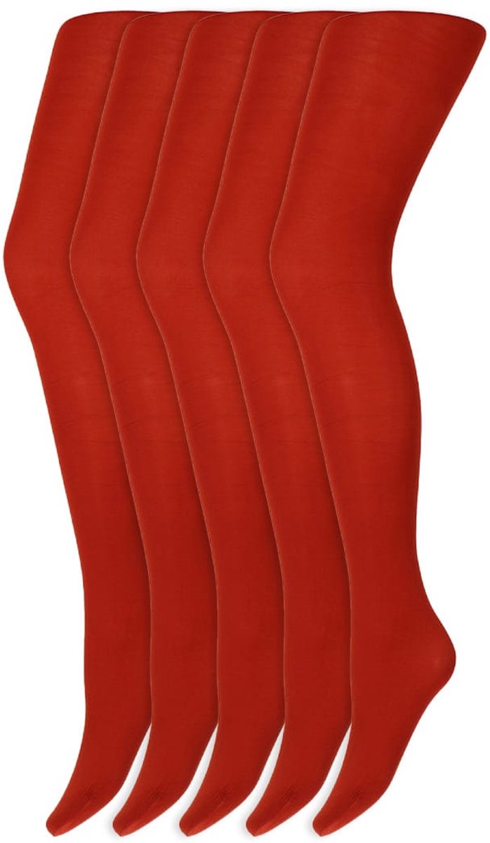 Gekleurde panty’s | Micro | 60 Denier | Merk: Marianne | Maat: S t/m XXL | Kleur: Roest | 5 Paar
