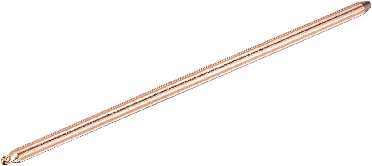 sourcing map Ronde koperen heatpijp voor het koelen van laptop CPU GPU koellichaam 6 mm x 200 mm