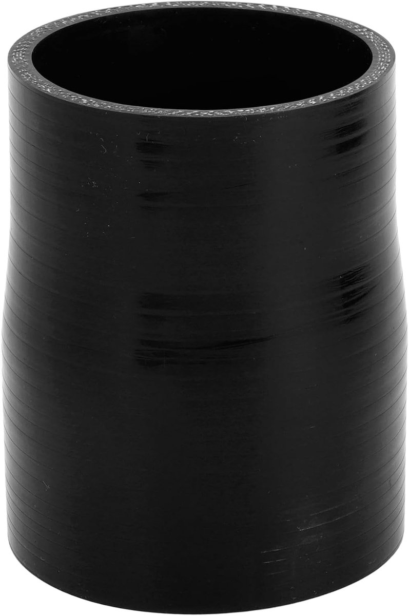 ABSOPRO Rechte Koppeling Silicone Slang 2.76"-2.99" ID 3.94" Lengte 0 Graden Auto Silicone Slang Koelslang 4-Laags 5mm Dikte Luchtinlaat/Turbo/Intercooler Leidingbuis Zwart 1 Stuk