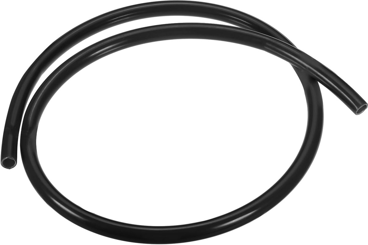 PE-buis 5/16 inch ID x 1/2 inch OD (8 mm x 12 Mm), 3,3 ft (1 meter), flexibele waterslang, polyethyleen slangbuis voor omgekeerde osmosesystemen waterfilters, zwart