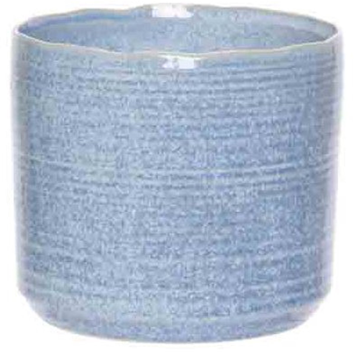Cosy @ Home Bloempot Jeans Blauw 16,5x16,5xh15cm Cil