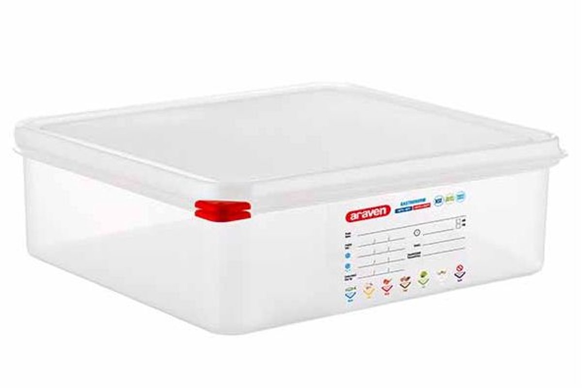 Airtight Food Cont Gn2/3 9l 35,4x32,5xh10cm Polypropyleen