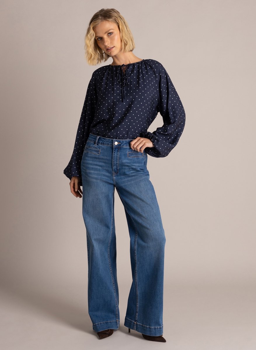 YEST Sibelia - Dark Blue/Off white - maat 36