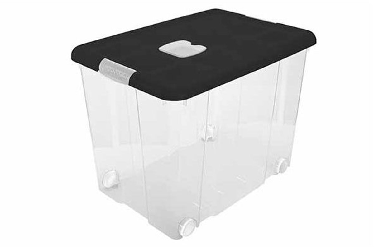 Opbergbox Nº8 Ecofriendly 86l Met Sluitingen En Wielen
