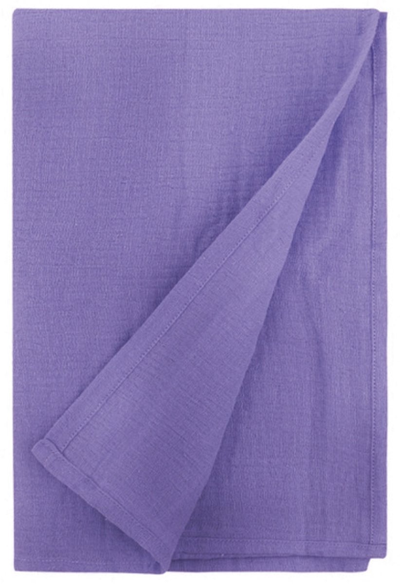 Babywikkeldeken, groot formaat 120*120 cm, ultrazacht en absorberend dubbellaags puur katoen, geschikt voor zowel jongens als meisjes, dunne deken/badhanddoek/wikkeldoek,Rokerig paars